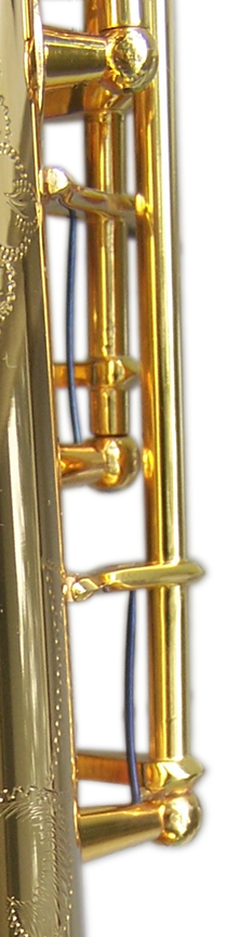 Closeup Saxophone Blue Steel Spring